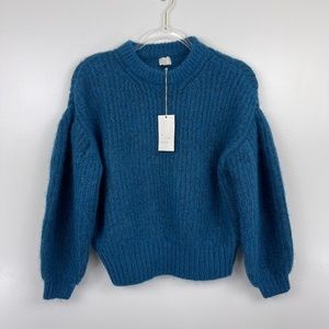 A New Day Blue Green Sweater Sz XS NWT